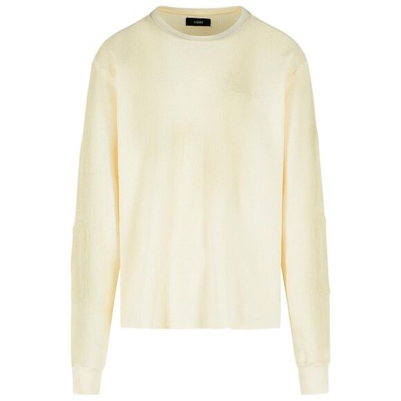 Amiri Ivory Cotton T-Shirt Men